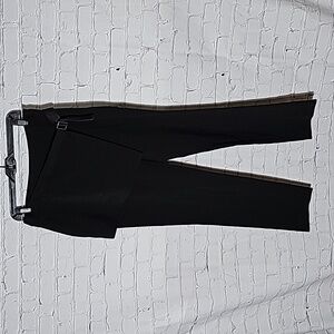 BCBGMaxAzria Black Asymmetric Wrap Pants